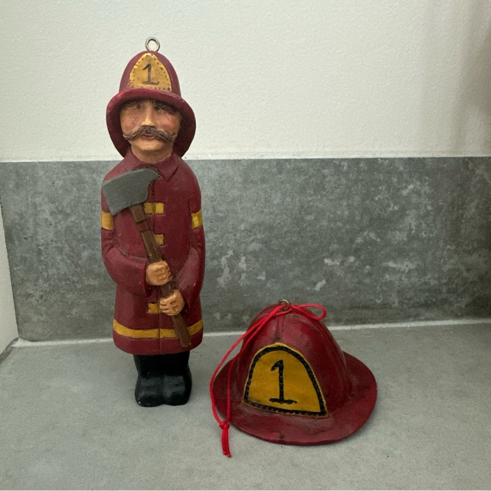 Kurt Adler Fireman Ornament Set